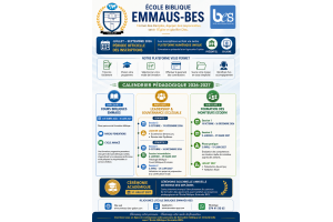 📅 Calendrier pédagogique 2026–2027  🎓 Parcours de nos formations  École Biblique Emmaüs-BES